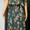 Vestito Floreale - verde scuro